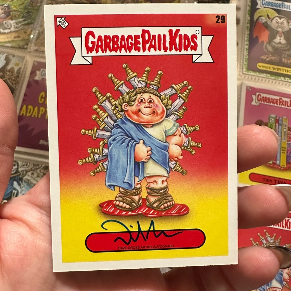 Garbage Pail Kids - Dave Gross Artist Autograph #29 from 2022 Book Worms